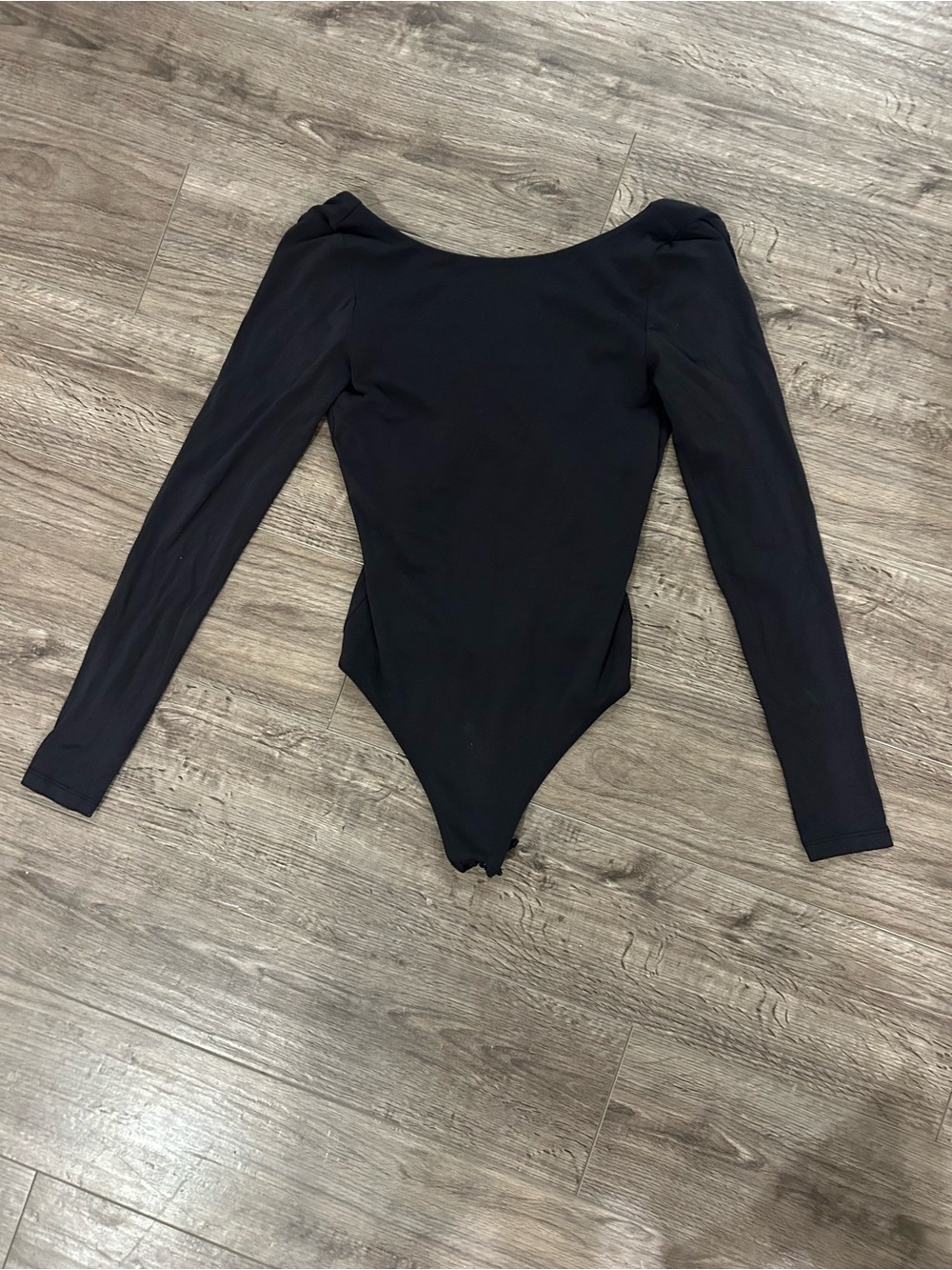 Aritzia black body suit with open scoop back